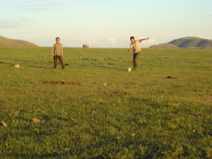 Mongolian Highlanders Fan 